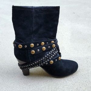 Black Leather 3.5" Booties